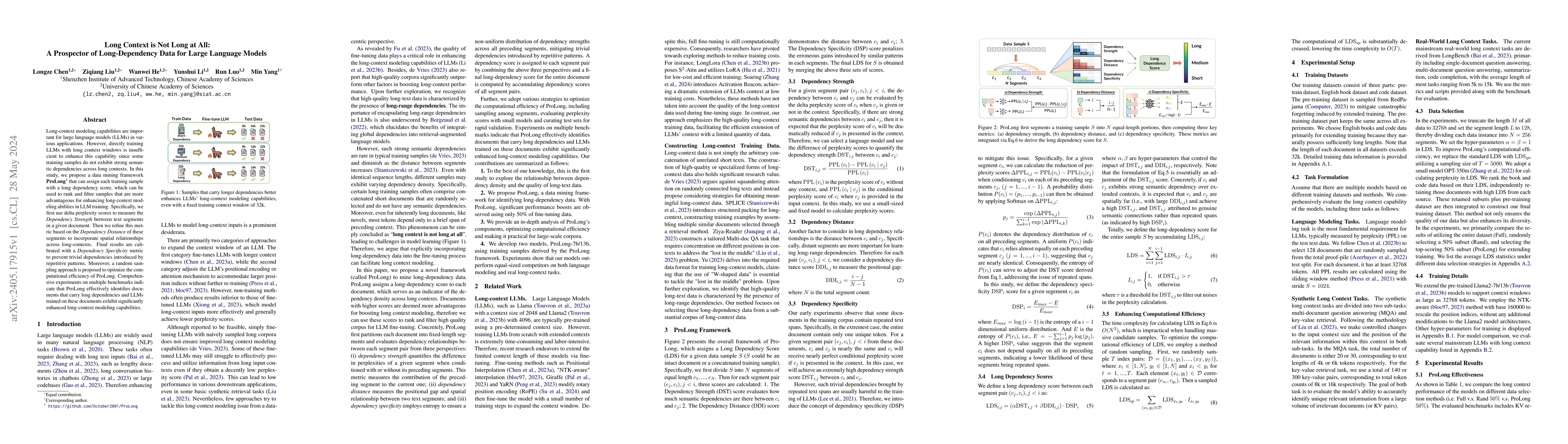 Thumbnail for Long Context is Not Long at All: A Prospector of Long-Dependency Data
  for Large Language Models