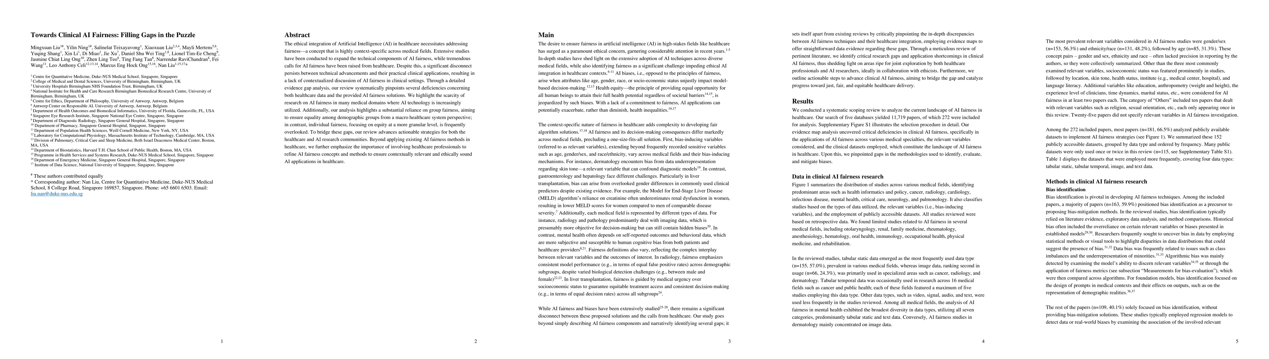 Thumbnail for Towards Clinical AI Fairness: Filling Gaps in the Puzzle