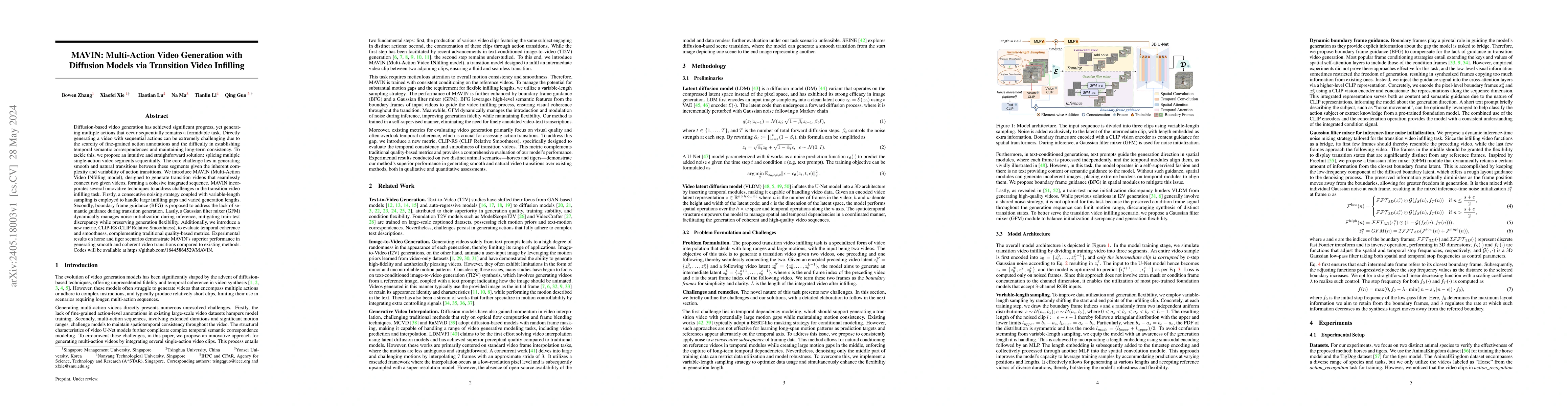 Thumbnail for MAVIN: Multi-Action Video Generation with Diffusion Models via
  Transition Video Infilling