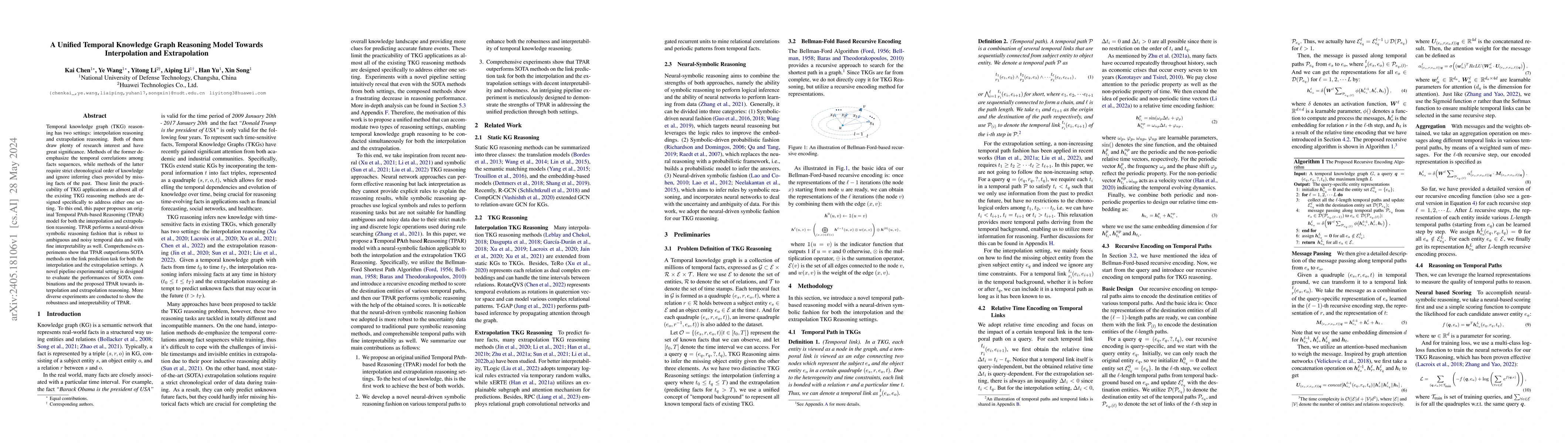 Thumbnail for A Unified Temporal Knowledge Graph Reasoning Model Towards Interpolation
  and Extrapolation