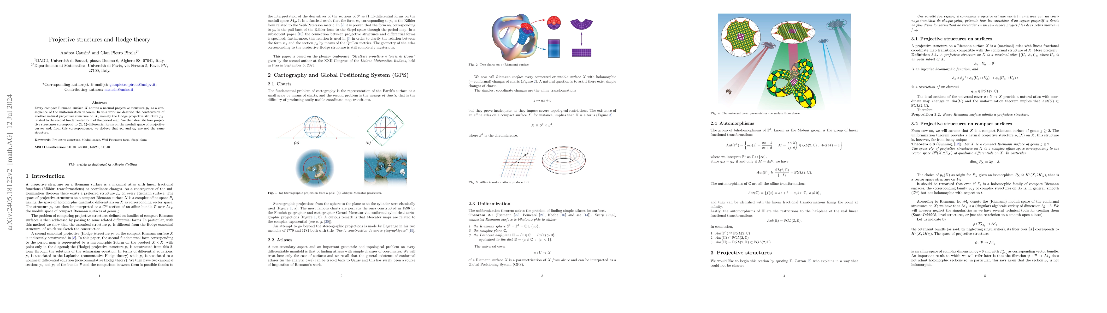 Thumbnail for Projective structures and Hodge theory