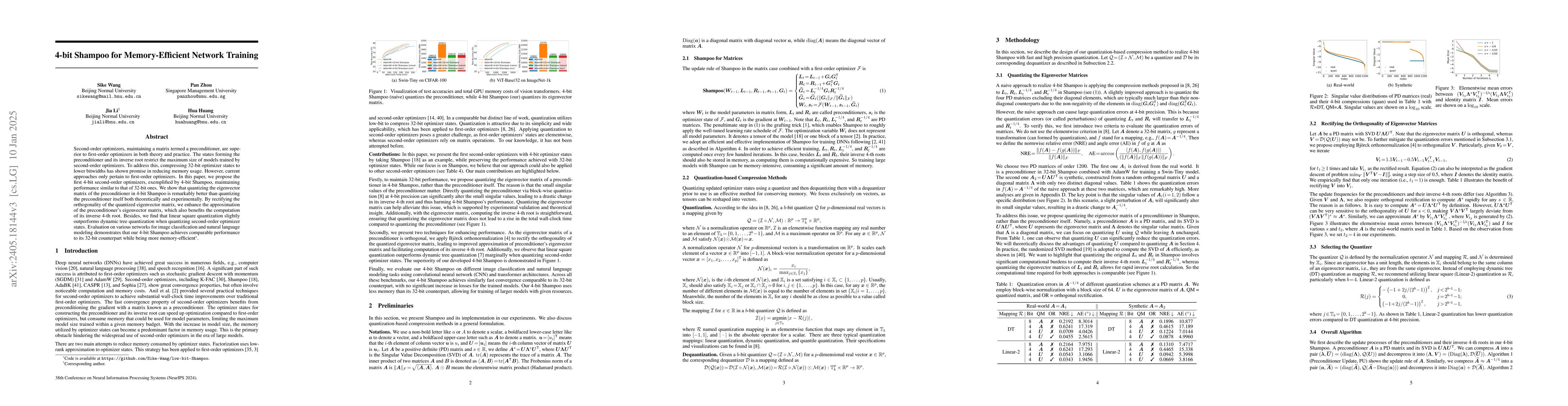 Thumbnail for 4-bit Shampoo for Memory-Efficient Network Training
