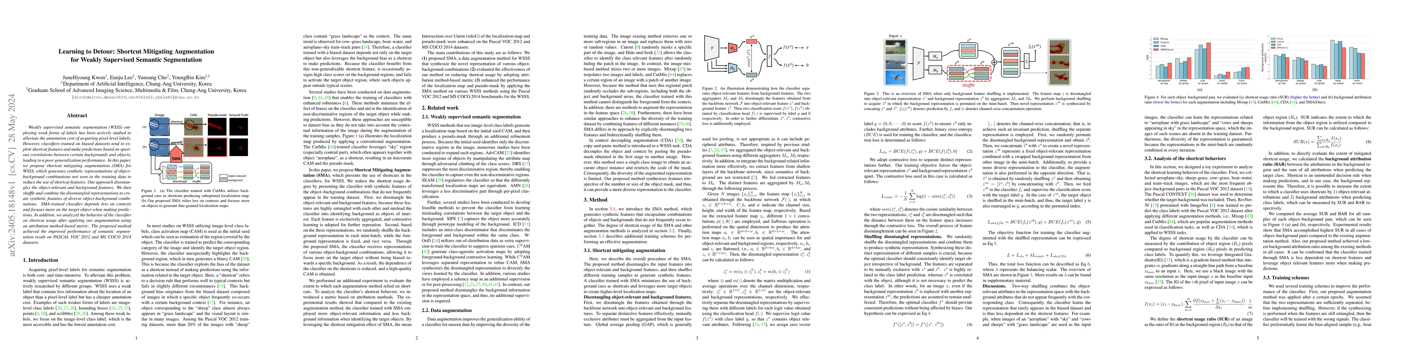 Thumbnail for Learning to Detour: Shortcut Mitigating Augmentation for Weakly
  Supervised Semantic Segmentation