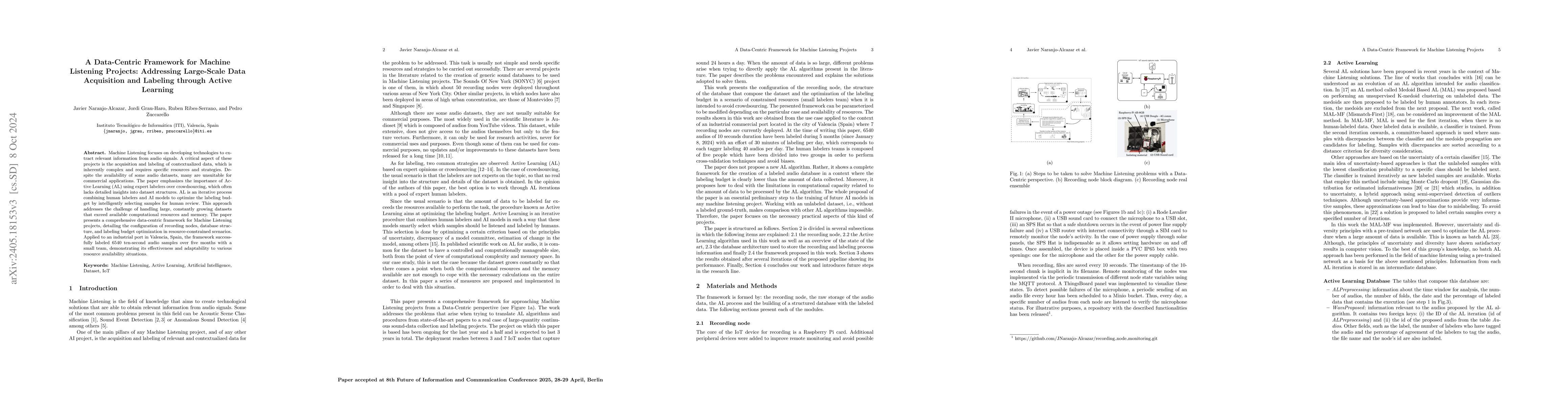 Thumbnail for Practical aspects for the creation of an audio dataset from field
  recordings with optimized labeling budget with AI-assisted strategy