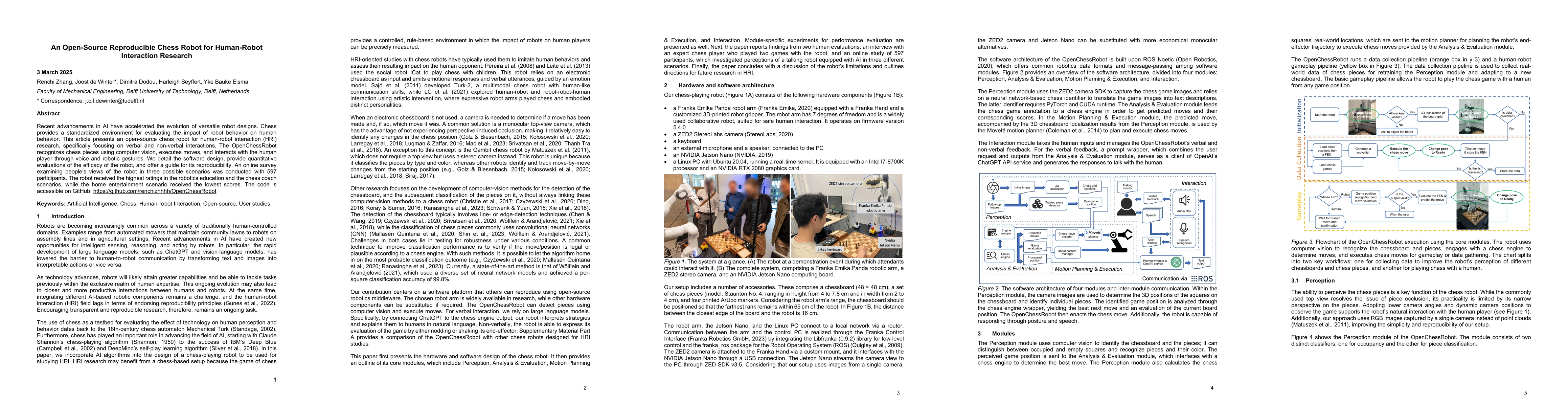 Thumbnail for An Open-Source Reproducible Chess Robot for Human-Robot Interaction
  Research