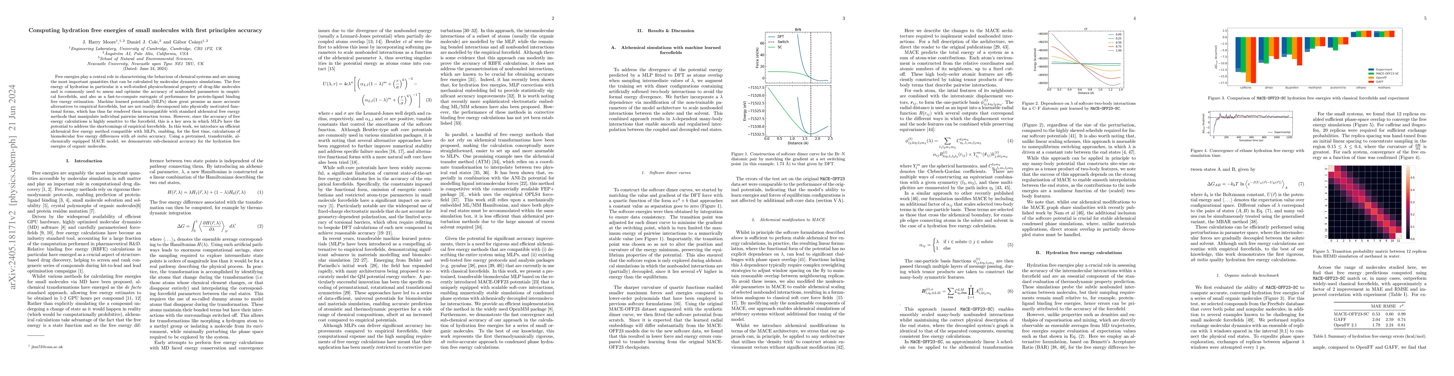 Thumbnail for Computing hydration free energies of small molecules with first
  principles accuracy