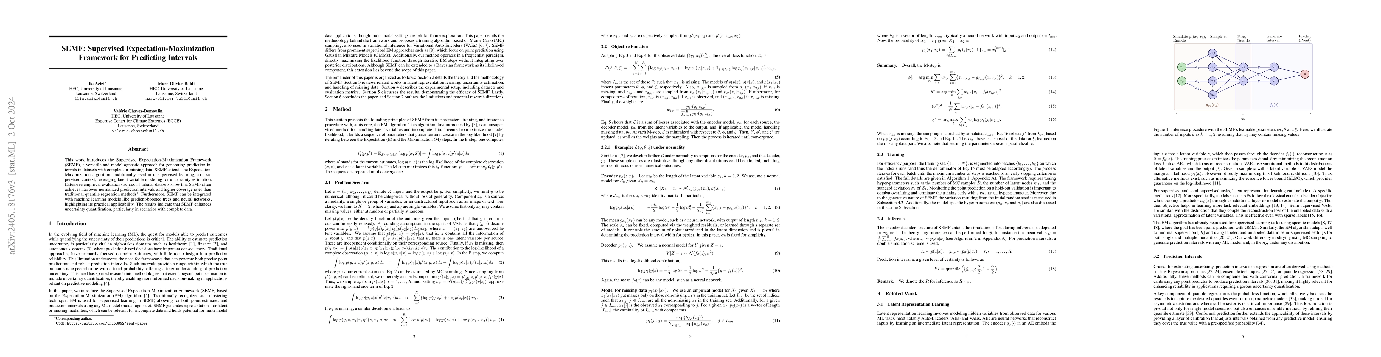 Thumbnail for SEMF: Supervised Expectation-Maximization Framework for Predicting
  Intervals