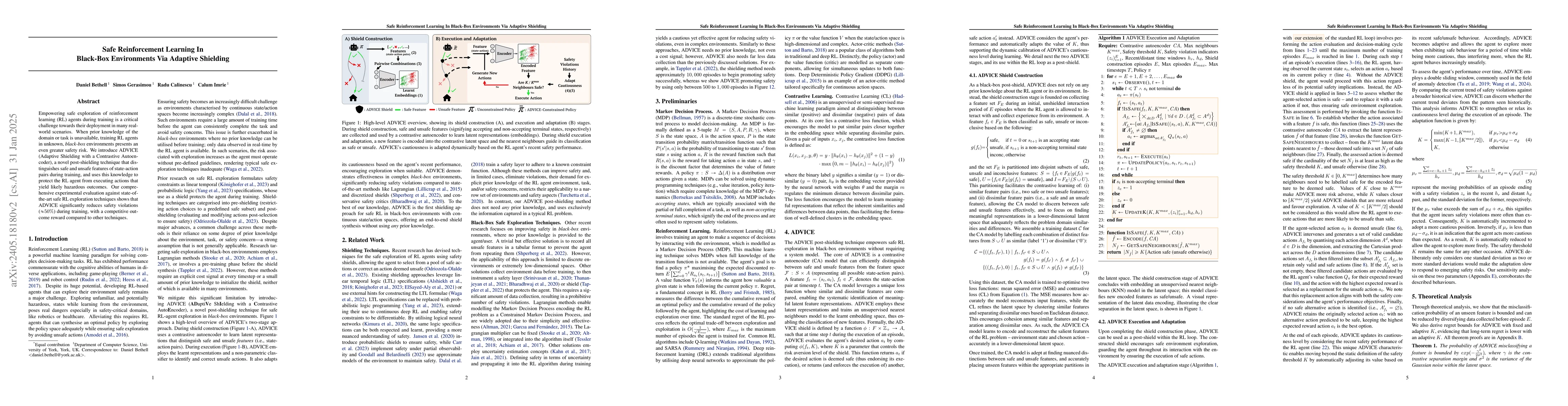 Thumbnail for Safe Reinforcement Learning in Black-Box Environments via Adaptive
  Shielding