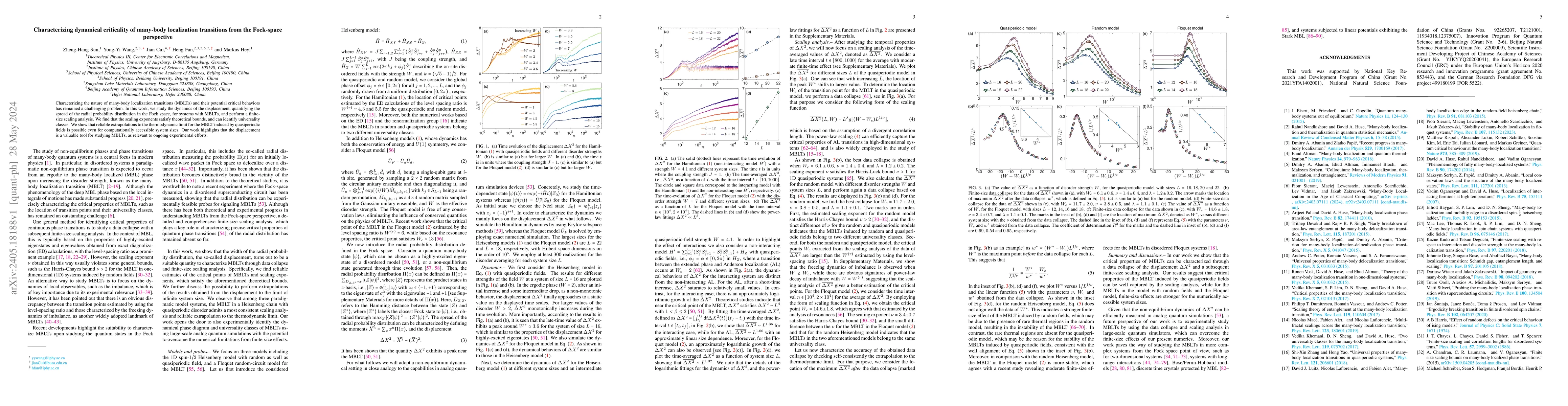 Thumbnail for Characterizing dynamical criticality of many-body localization
  transitions from the Fock-space perspective