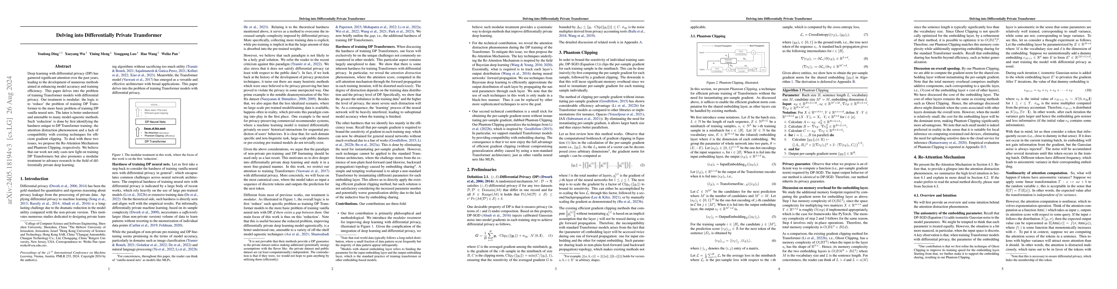 Thumbnail for Delving into Differentially Private Transformer