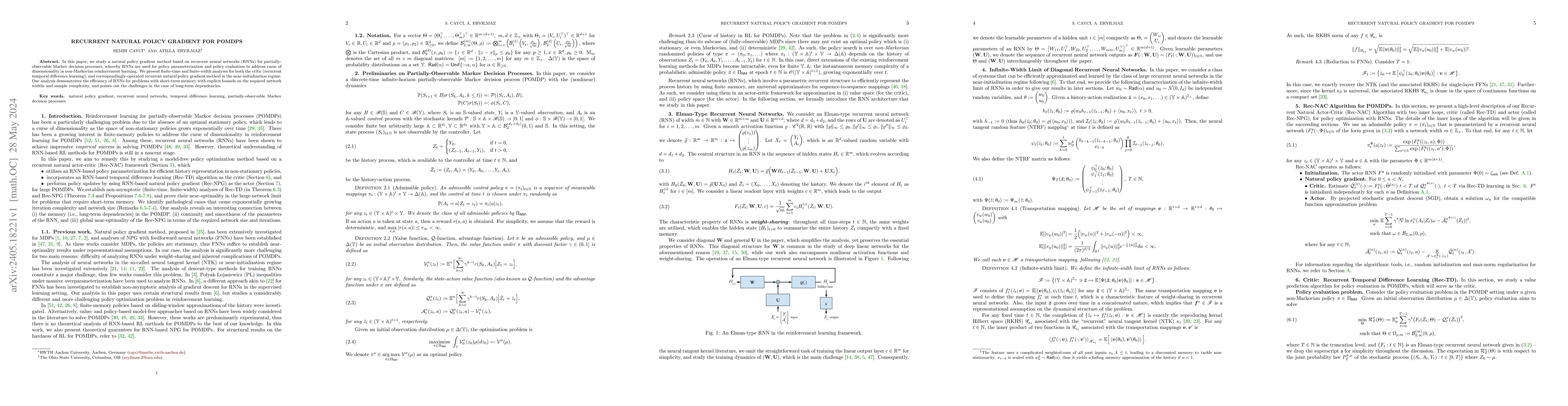 Thumbnail for Recurrent Natural Policy Gradient for POMDPs