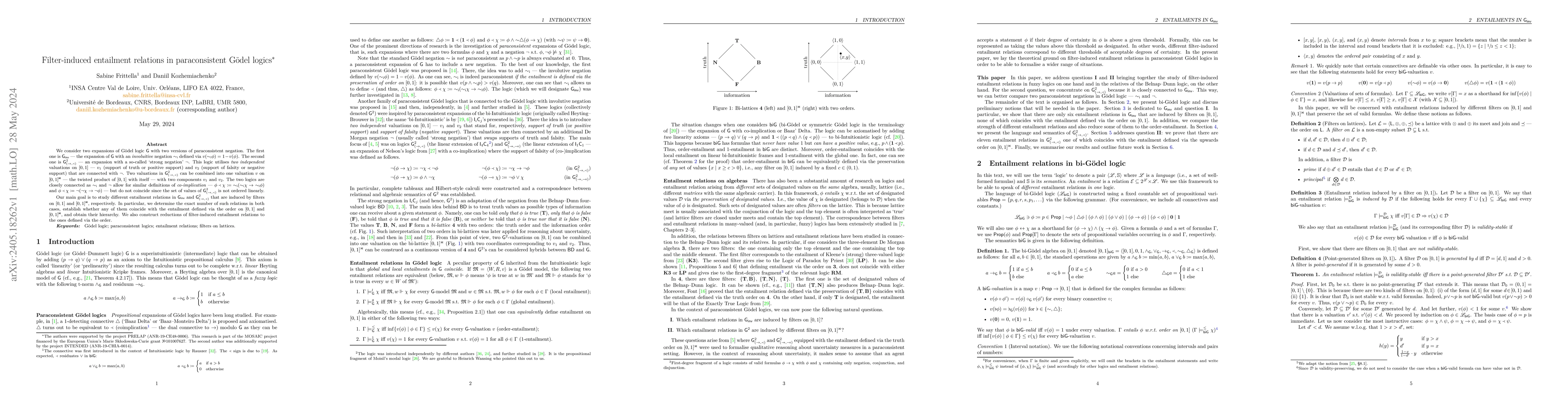 Thumbnail for Filter-induced entailment relations in paraconsistent G\"{o}del logics