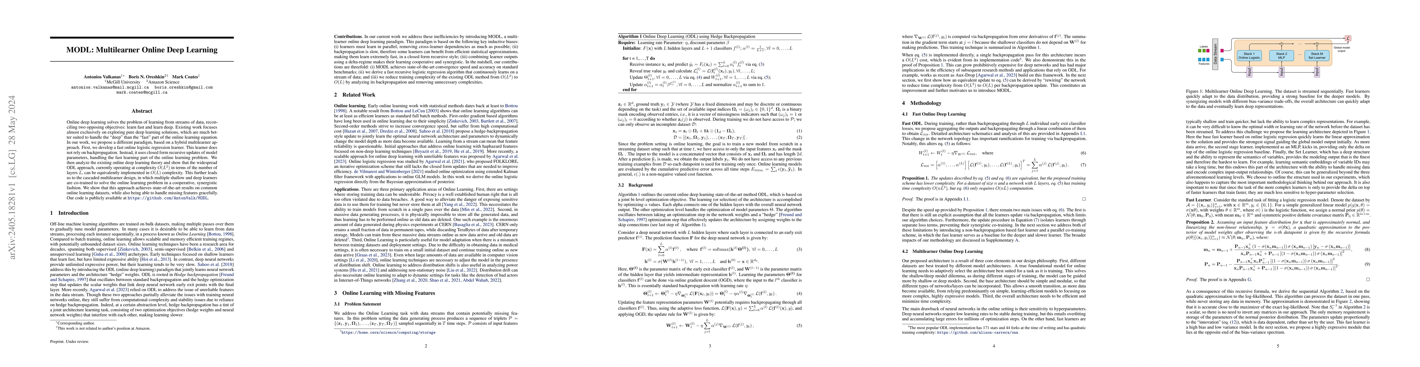 Thumbnail for MODL: Multilearner Online Deep Learning