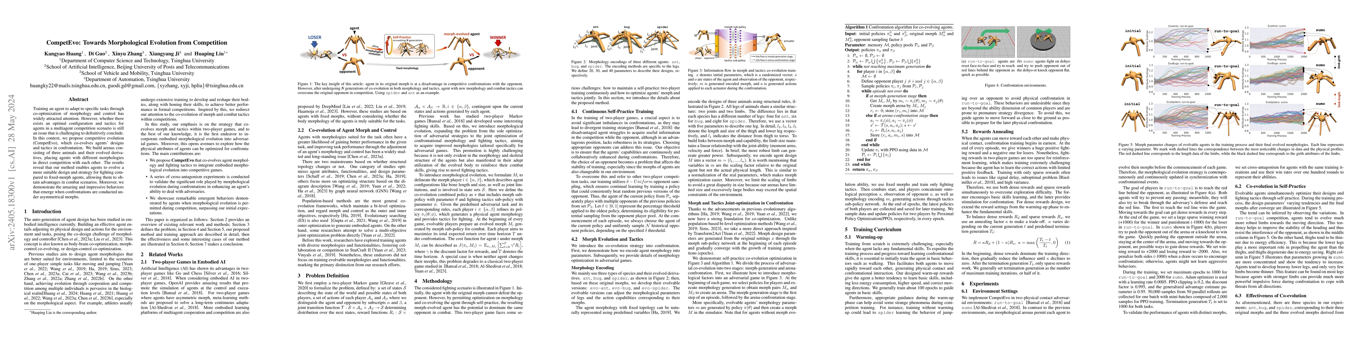 Thumbnail for CompetEvo: Towards Morphological Evolution from Competition