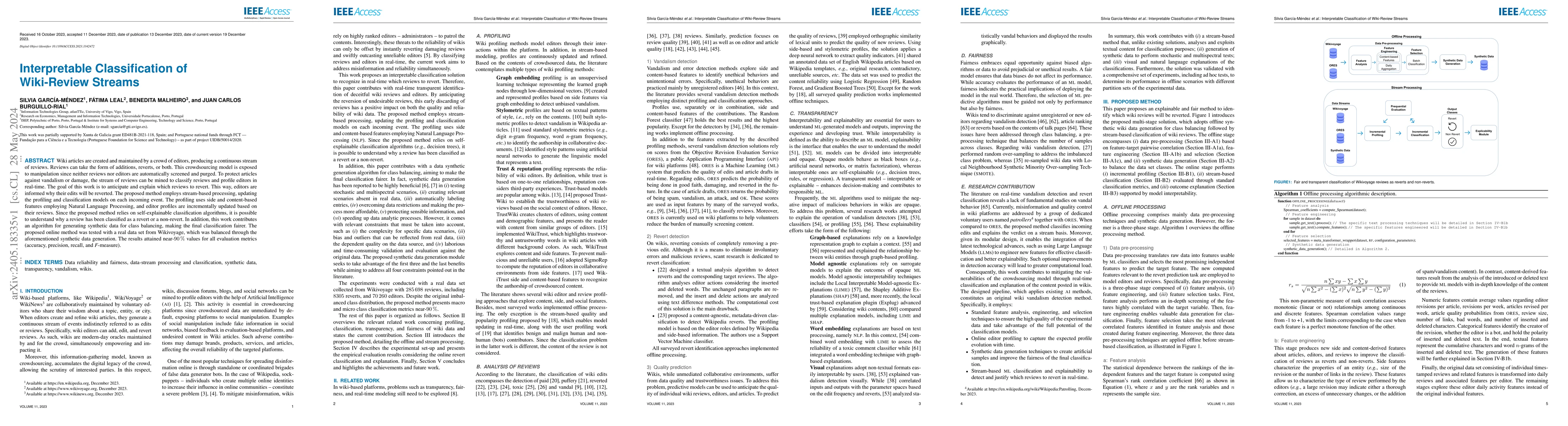 Thumbnail for Interpretable classification of wiki-review streams