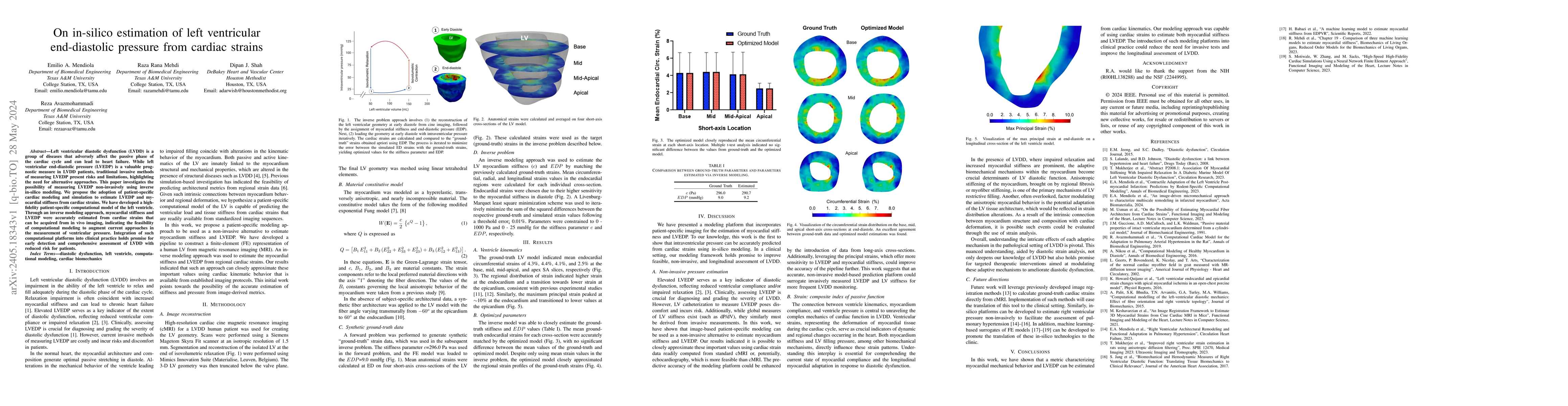 Thumbnail for On in-silico estimation of left ventricular end-diastolic pressure from
  cardiac strains