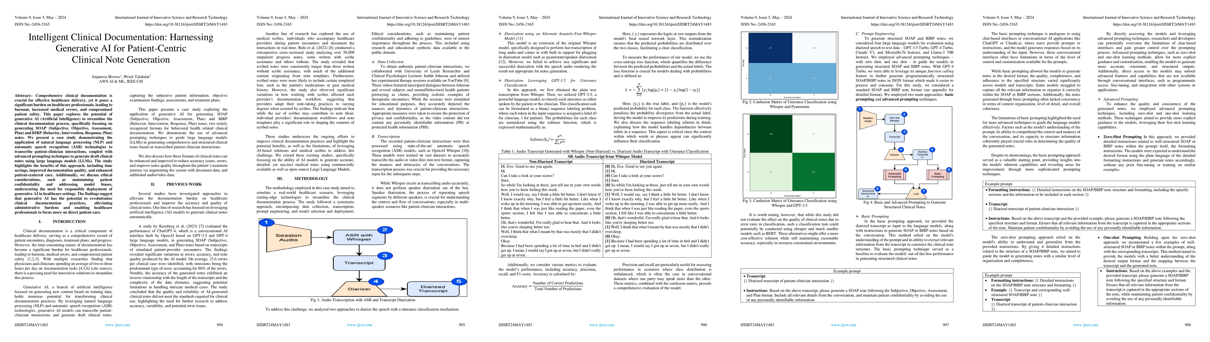 Thumbnail for Intelligent Clinical Documentation: Harnessing Generative AI for
  Patient-Centric Clinical Note Generation
