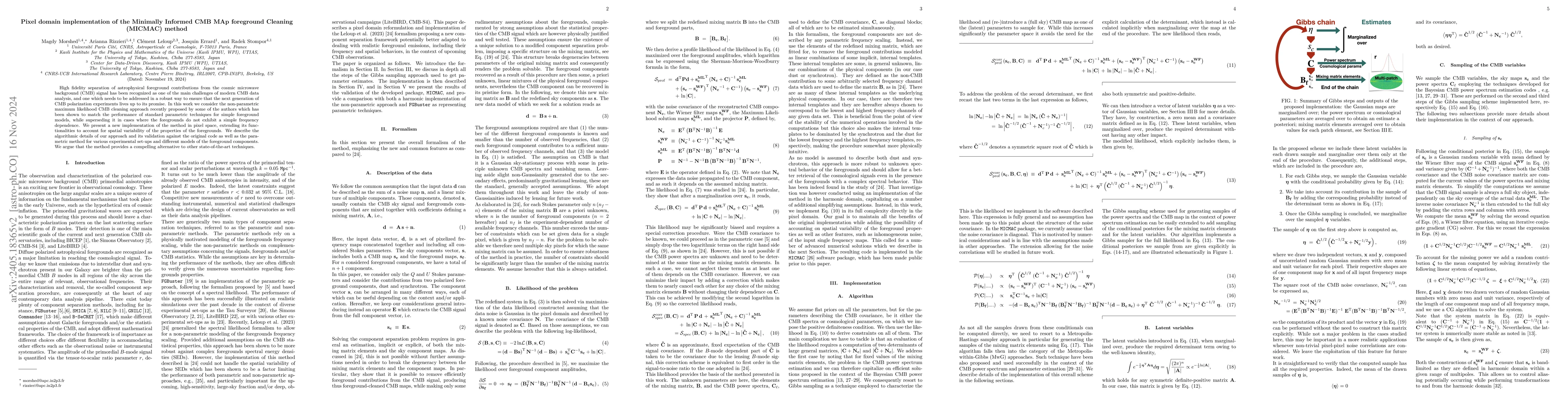 Thumbnail for Pixel domain implementation of the Minimally Informed CMB MAp foreground
  Cleaning (MICMAC) method