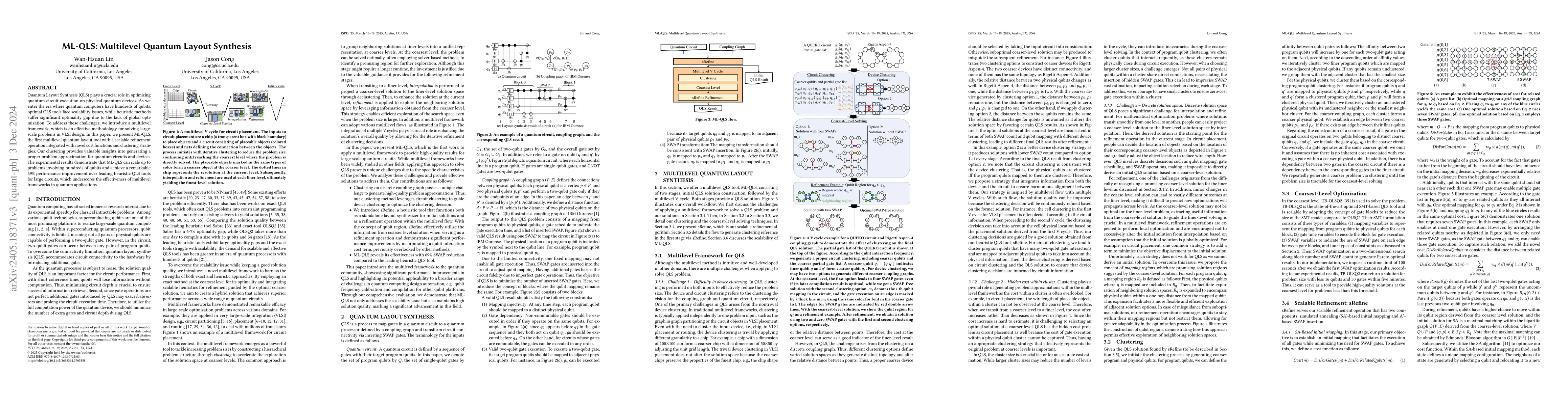 Thumbnail for ML-QLS: Multilevel Quantum Layout Synthesis