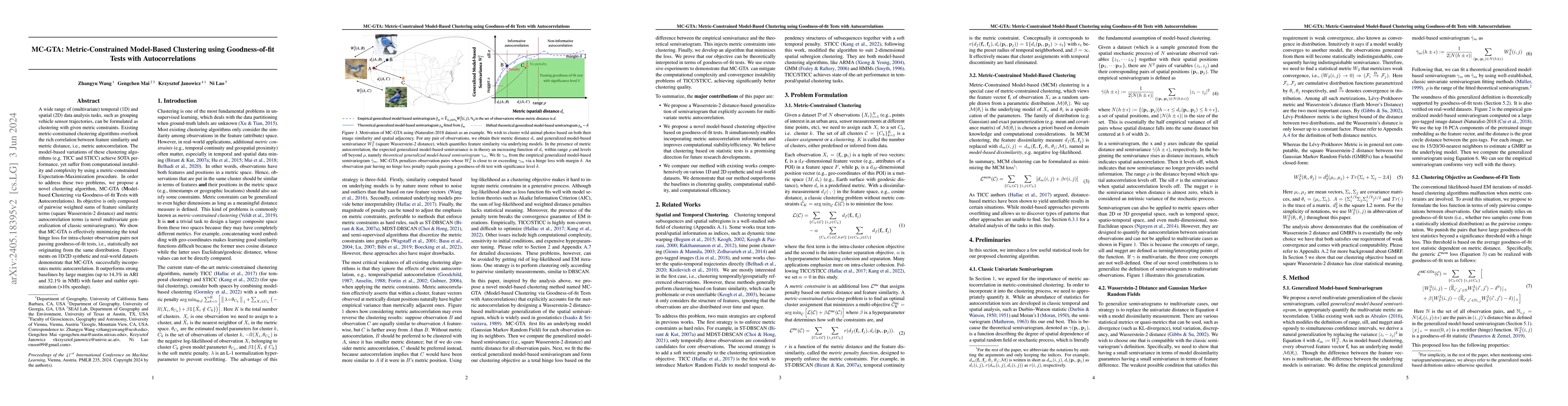Thumbnail for MC-GTA: Metric-Constrained Model-Based Clustering using Goodness-of-fit
  Tests with Autocorrelations