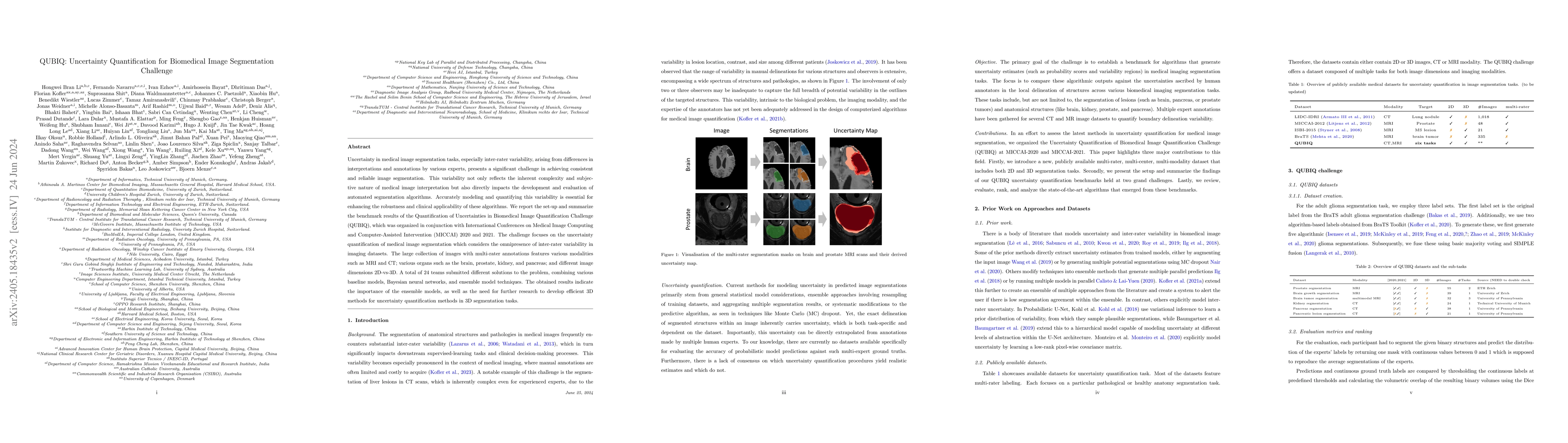 Thumbnail for QUBIQ: Uncertainty Quantification for Biomedical Image Segmentation
  Challenge