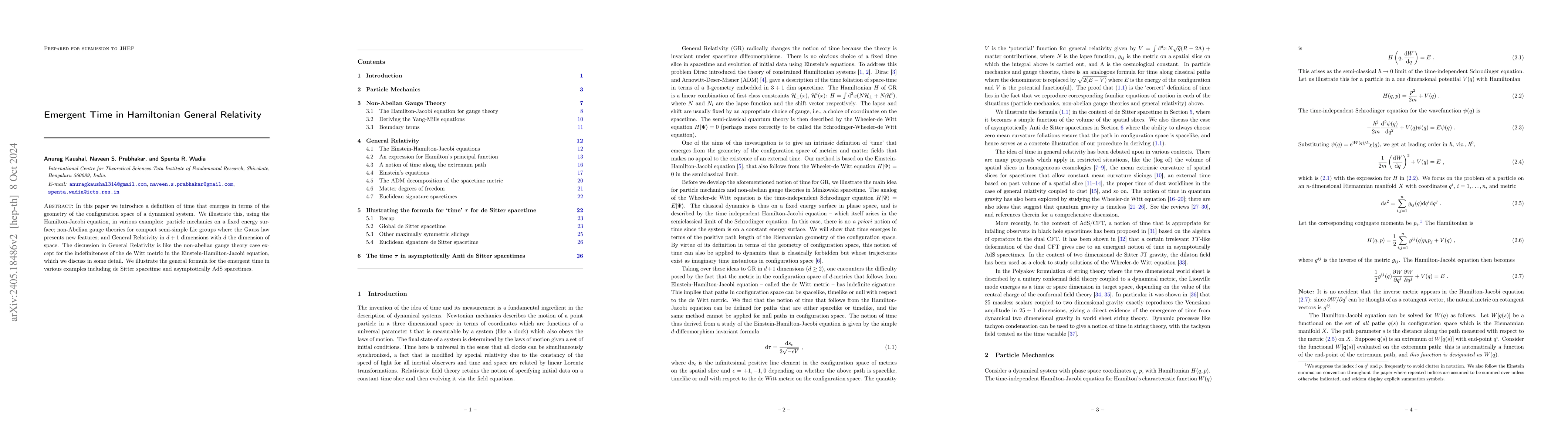 Thumbnail for Emergent Time in Hamiltonian General Relativity