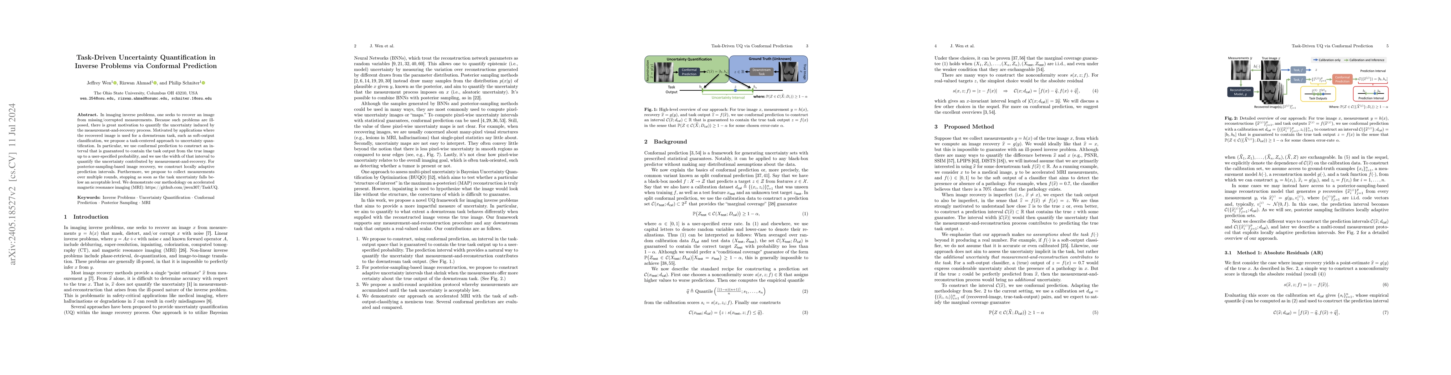 Thumbnail for Task-Driven Uncertainty Quantification in Inverse Problems via Conformal
  Prediction