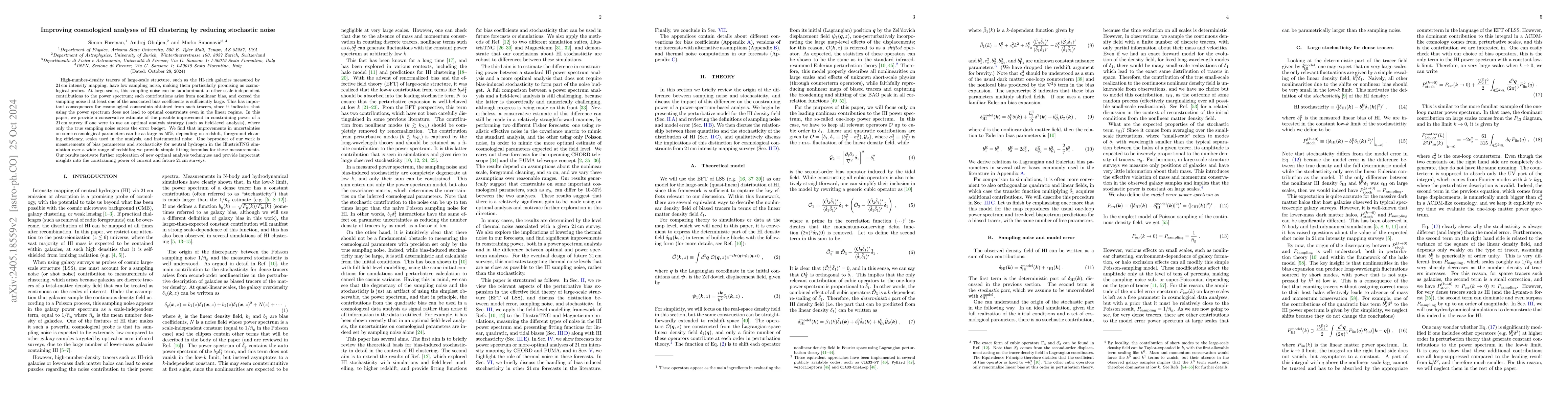 Thumbnail for Improving cosmological analyses of HI clustering by reducing stochastic
  noise