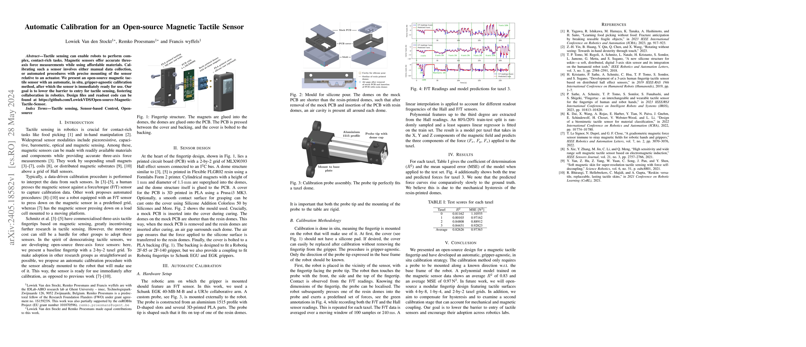 Thumbnail for Automatic Calibration for an Open-source Magnetic Tactile Sensor