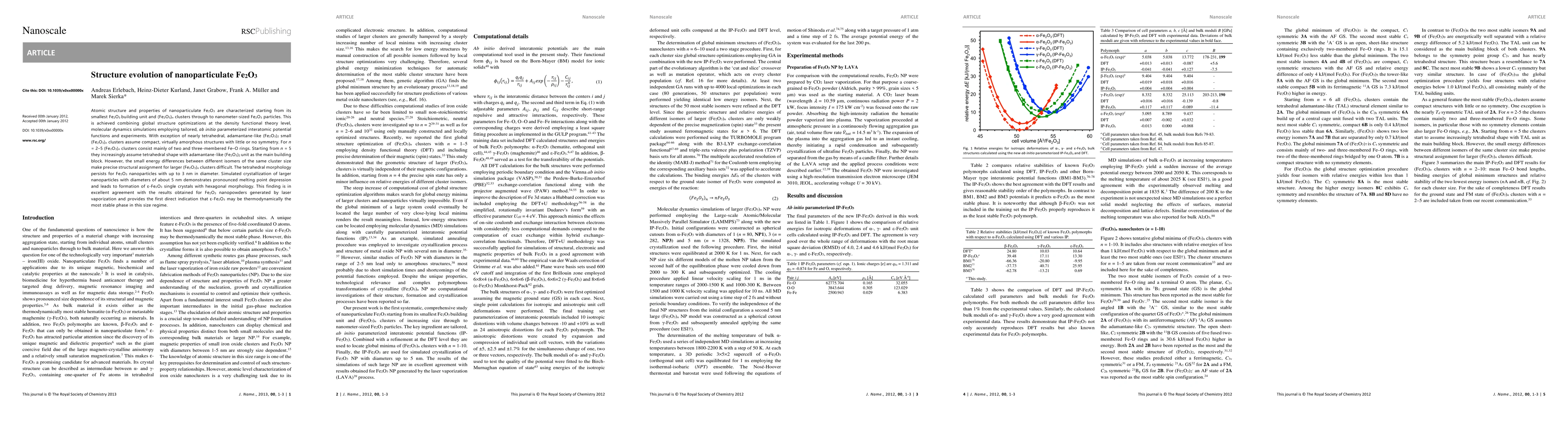 Thumbnail for Structure evolution of nanoparticulate Fe2O3