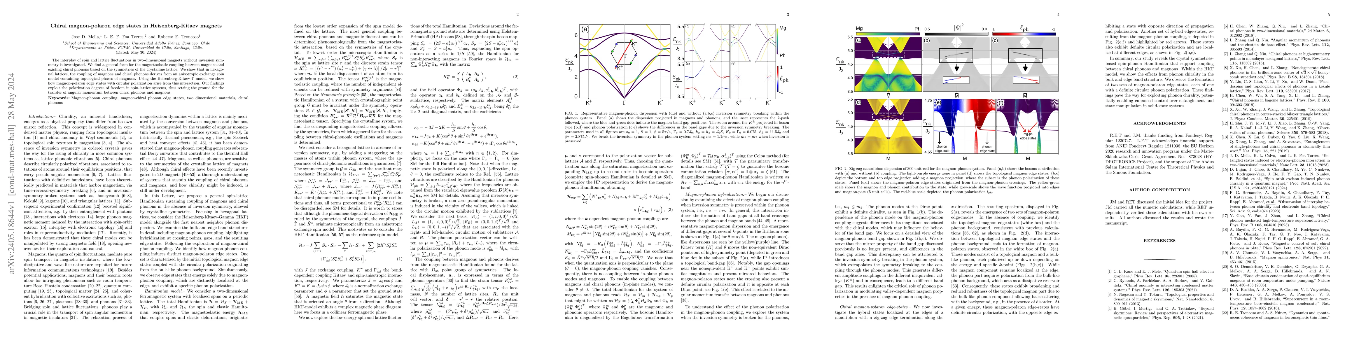 Thumbnail for Chiral magnon-polaron edge states in Heisenberg-Kitaev magnets