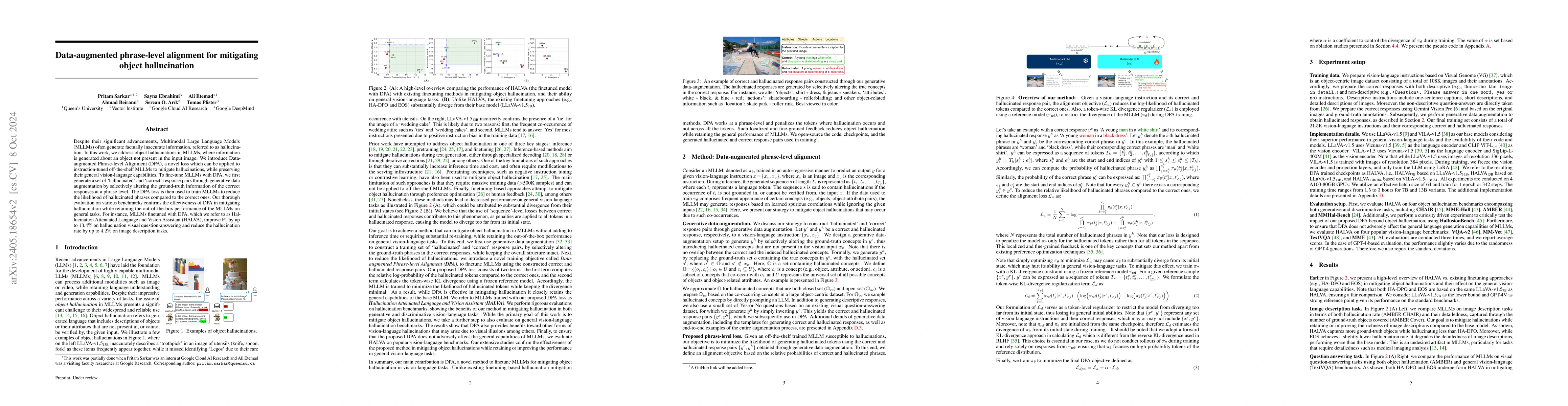 Thumbnail for Mitigating Object Hallucination via Data Augmented Contrastive Tuning
