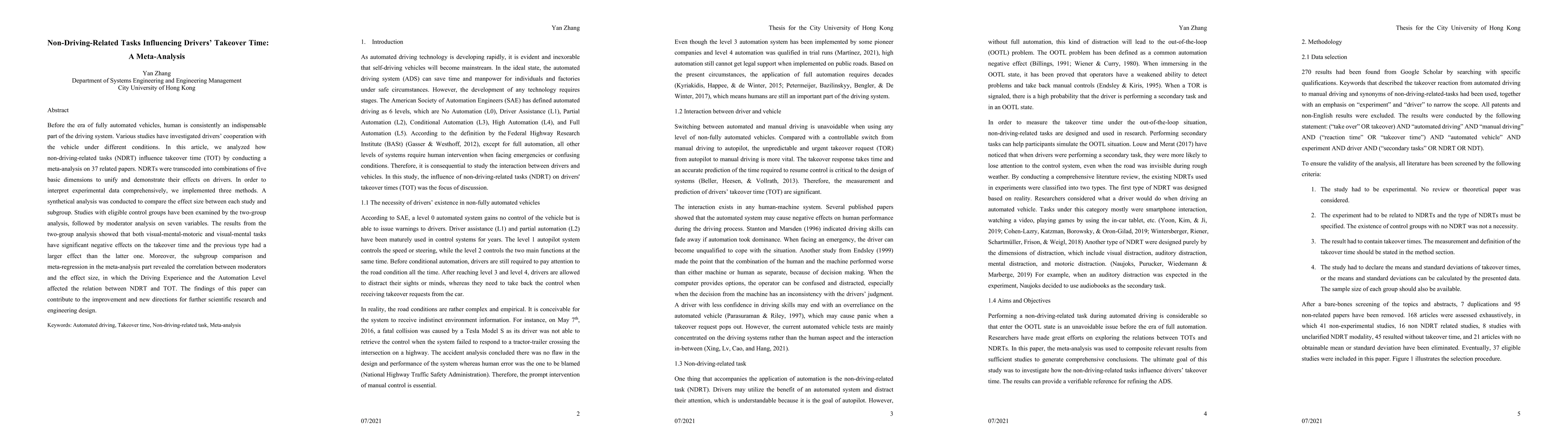Thumbnail for Non-Driving-Related Tasks Influencing Drivers' Takeover Time: A
  Meta-Analysis
