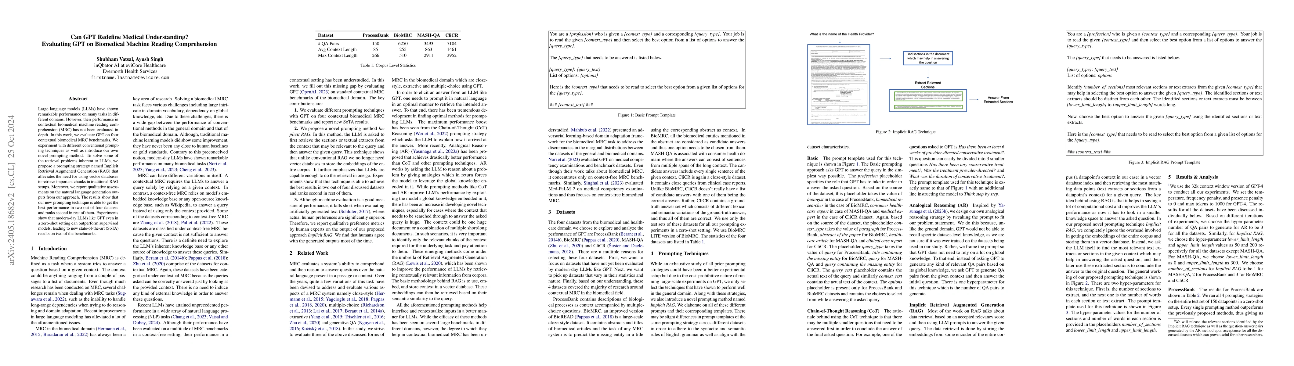 Thumbnail for Can GPT Redefine Medical Understanding? Evaluating GPT on Biomedical
  Machine Reading Comprehension