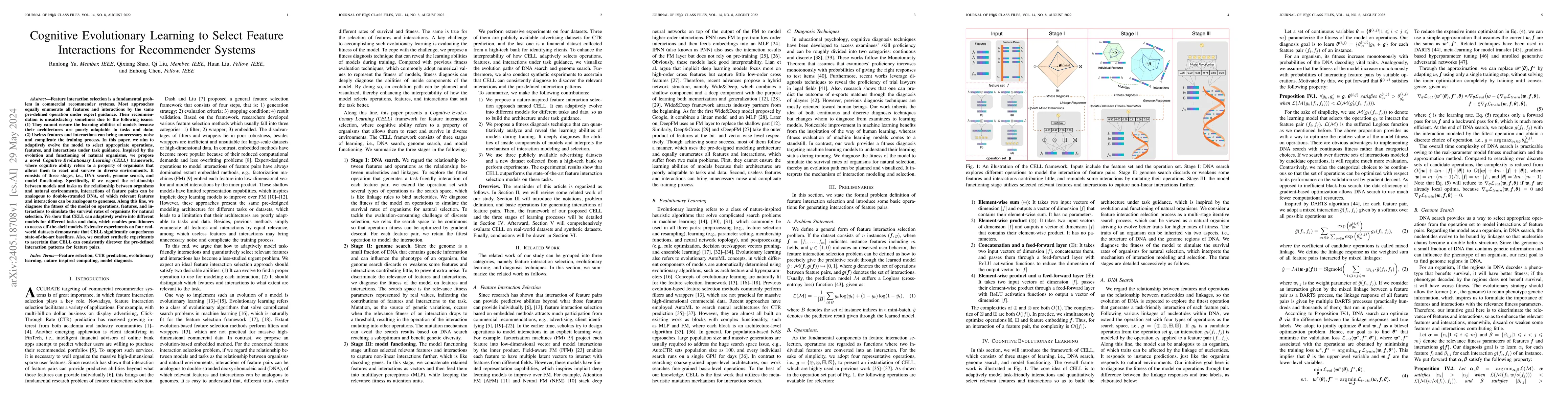 Thumbnail for Cognitive Evolutionary Learning to Select Feature Interactions for
  Recommender Systems