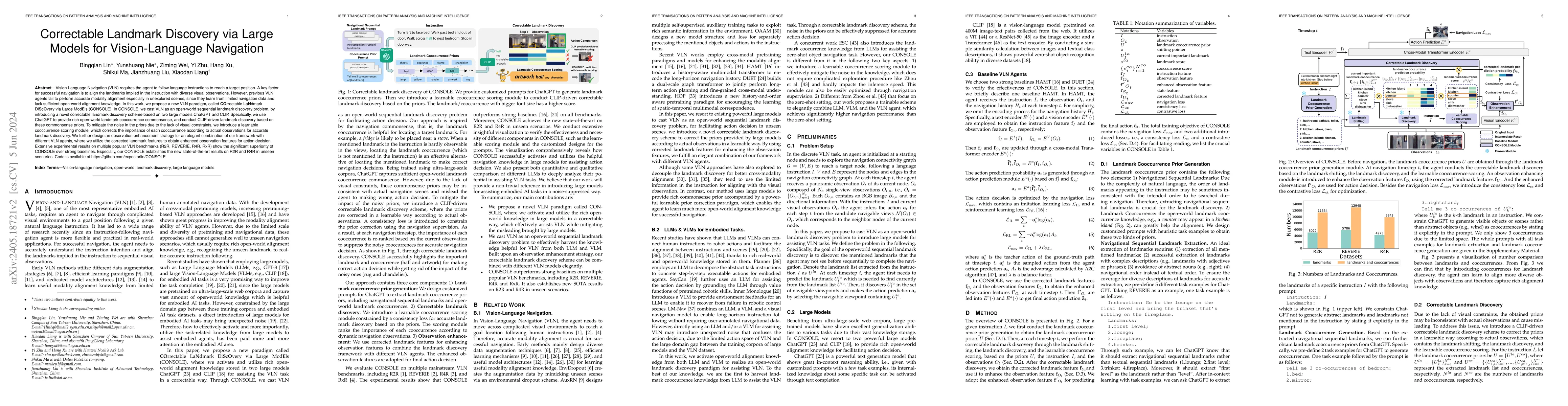 Thumbnail for Correctable Landmark Discovery via Large Models for Vision-Language
  Navigation