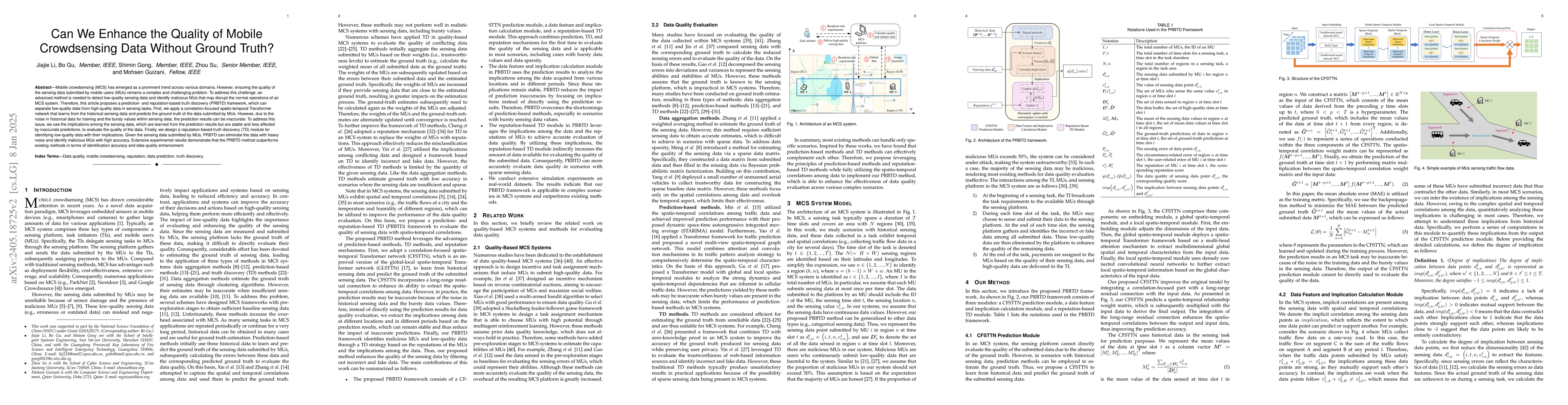 Thumbnail for Can We Enhance the Quality of Mobile Crowdsensing Data Without Ground
  Truth?