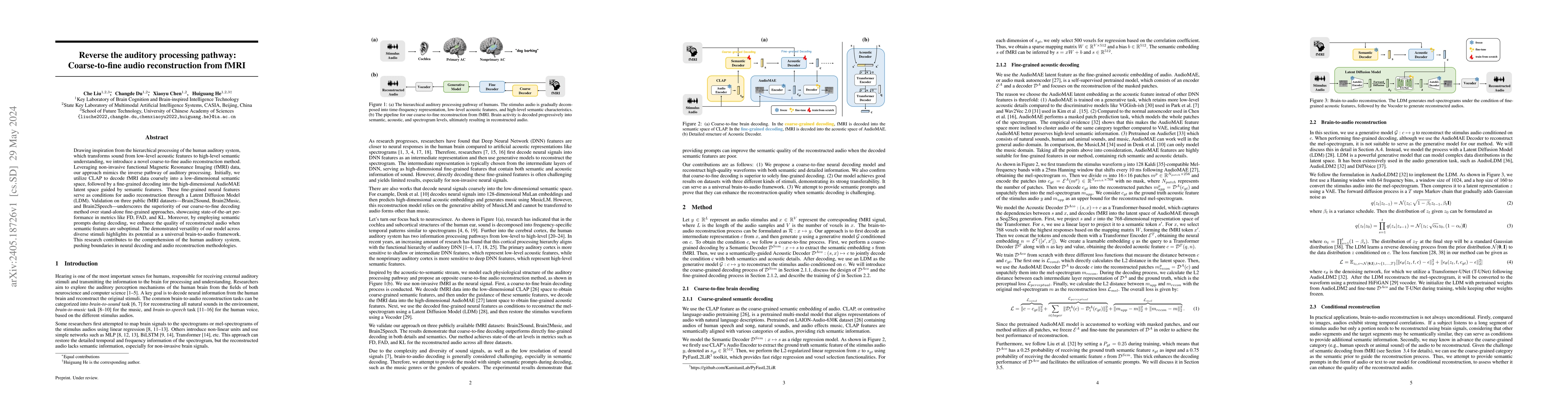 Thumbnail for Reverse the auditory processing pathway: Coarse-to-fine audio
  reconstruction from fMRI