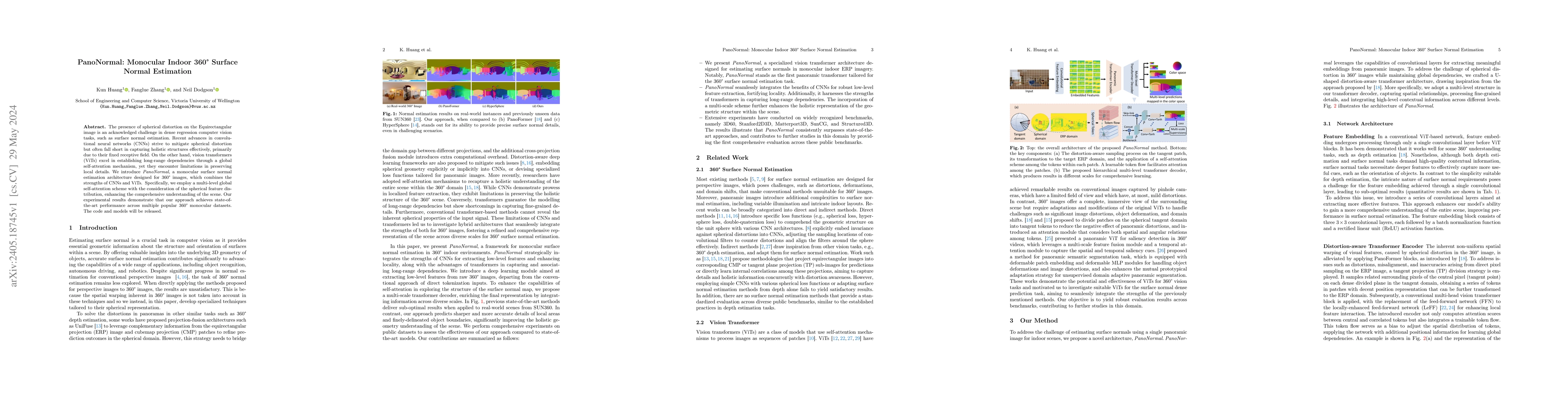 Thumbnail for PanoNormal: Monocular Indoor 360{\deg} Surface Normal Estimation