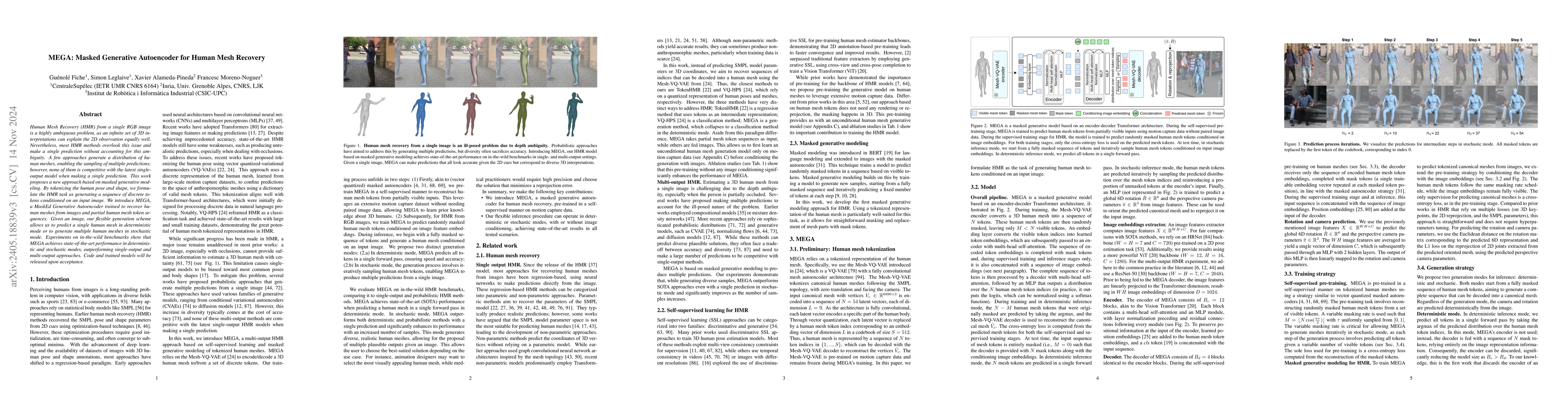 Thumbnail for MEGA: Masked Generative Autoencoder for Human Mesh Recovery