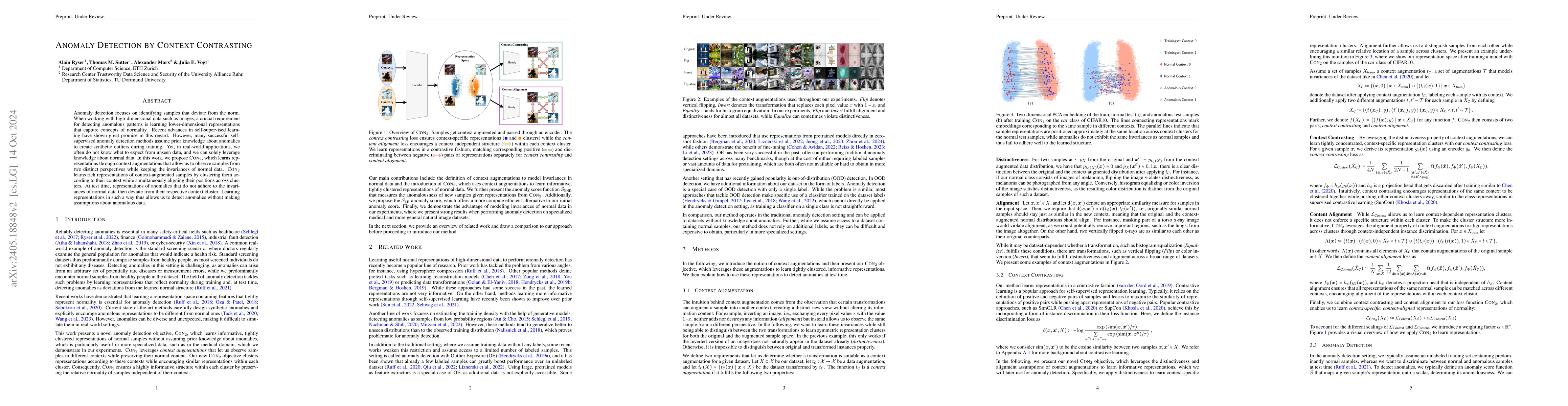 Thumbnail for Anomaly Detection by Context Contrasting