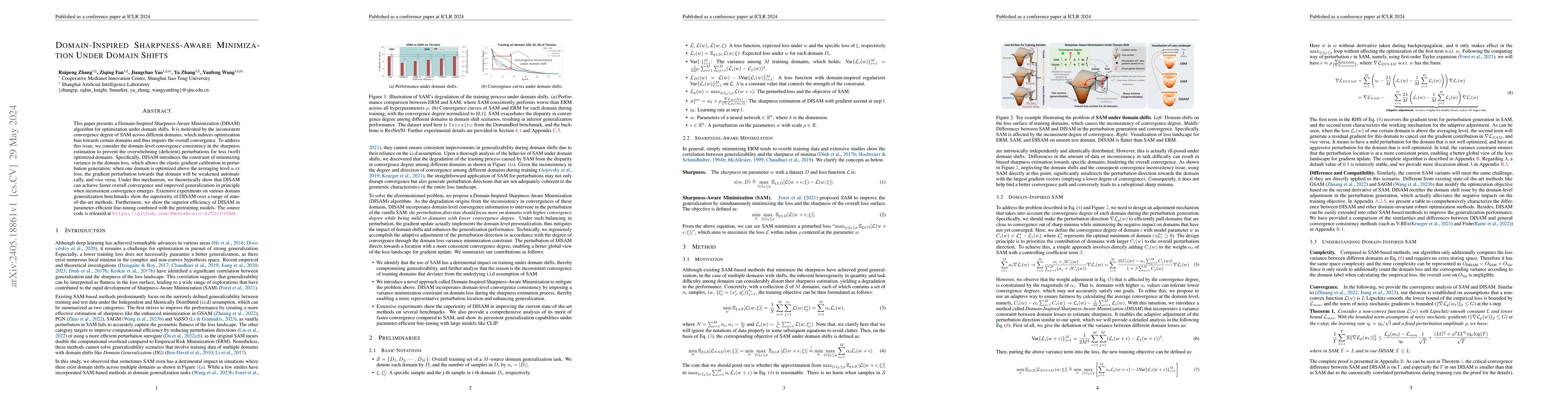 Thumbnail for Domain-Inspired Sharpness-Aware Minimization Under Domain Shifts
