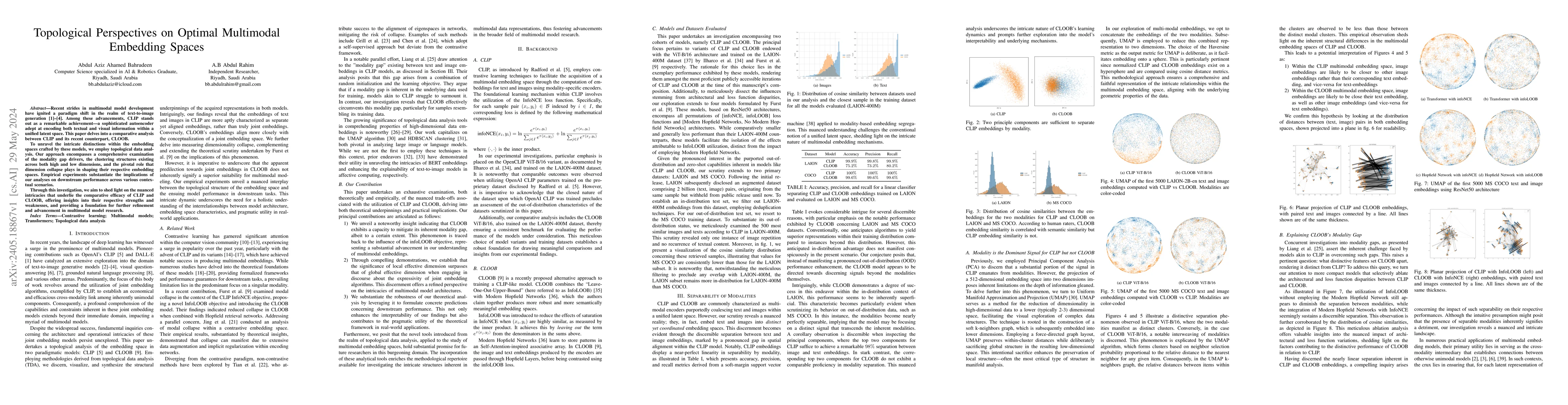 Thumbnail for Topological Perspectives on Optimal Multimodal Embedding Spaces