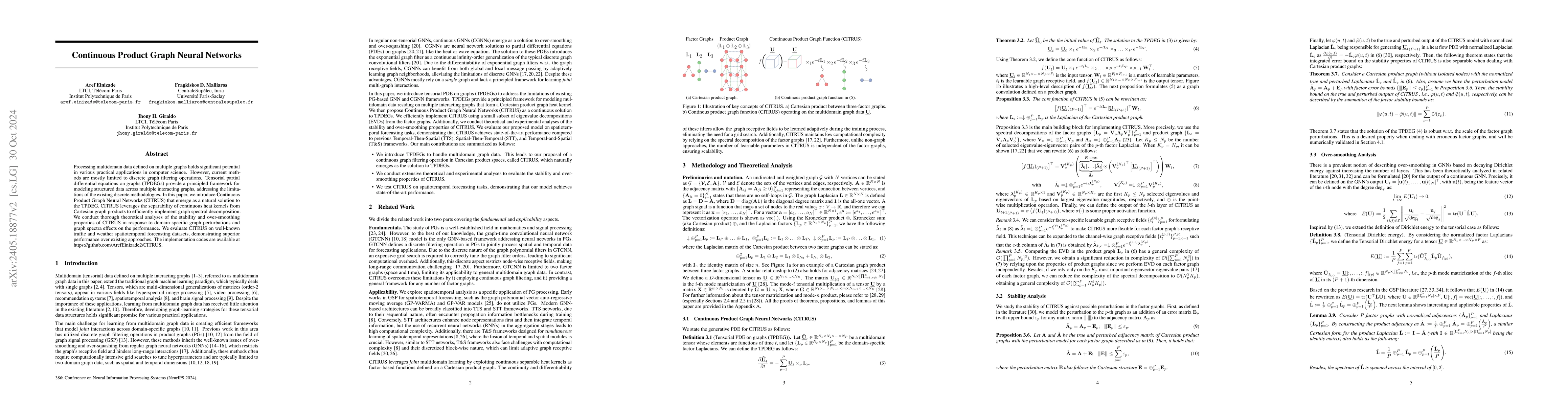Thumbnail for Continuous Product Graph Neural Networks