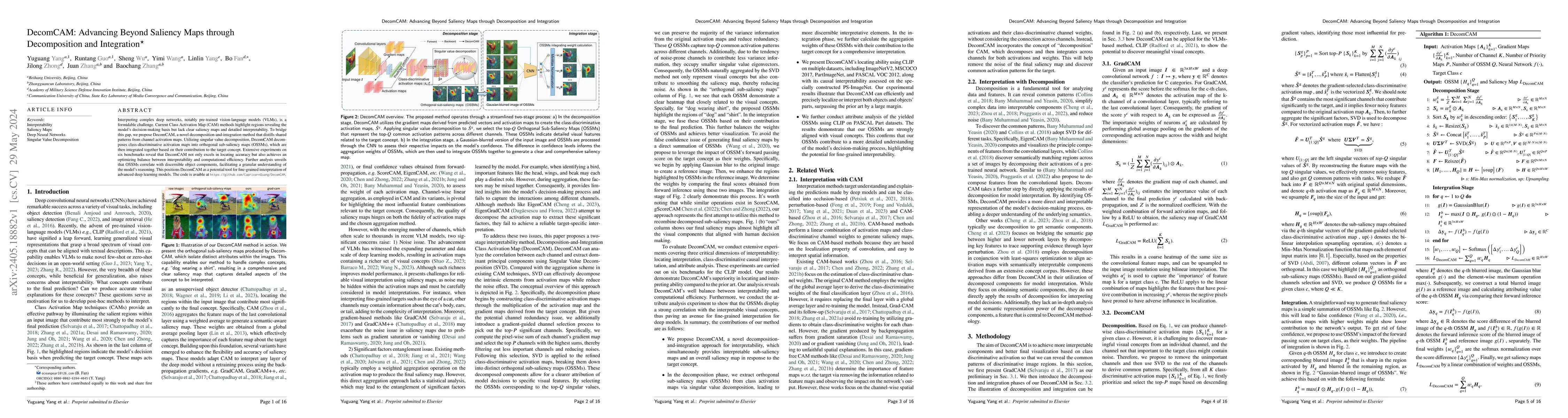 Thumbnail for DecomCAM: Advancing Beyond Saliency Maps through Decomposition and
  Integration