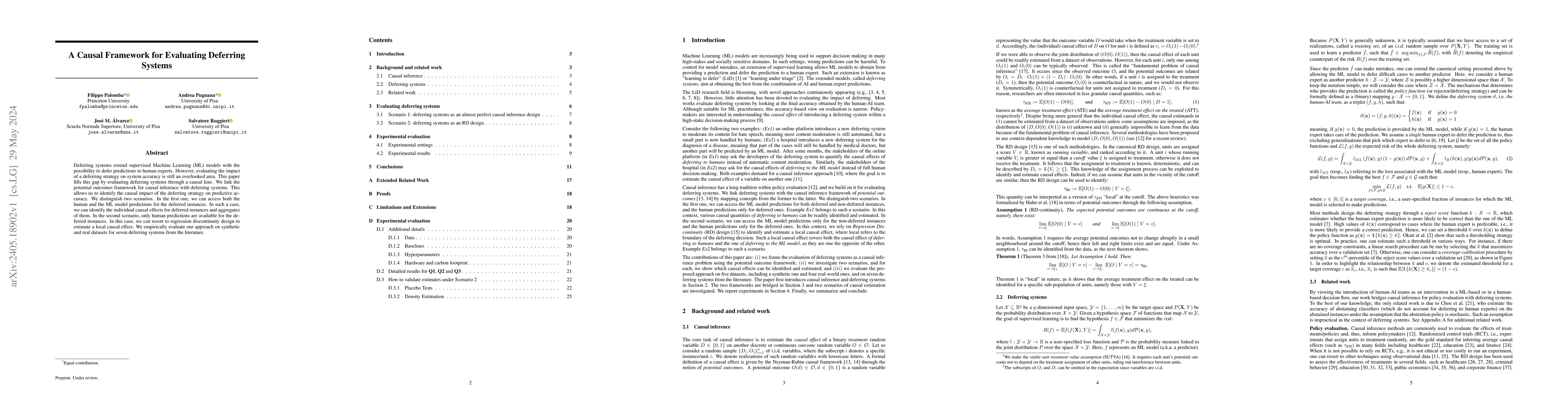 Thumbnail for A Causal Framework for Evaluating Deferring Systems