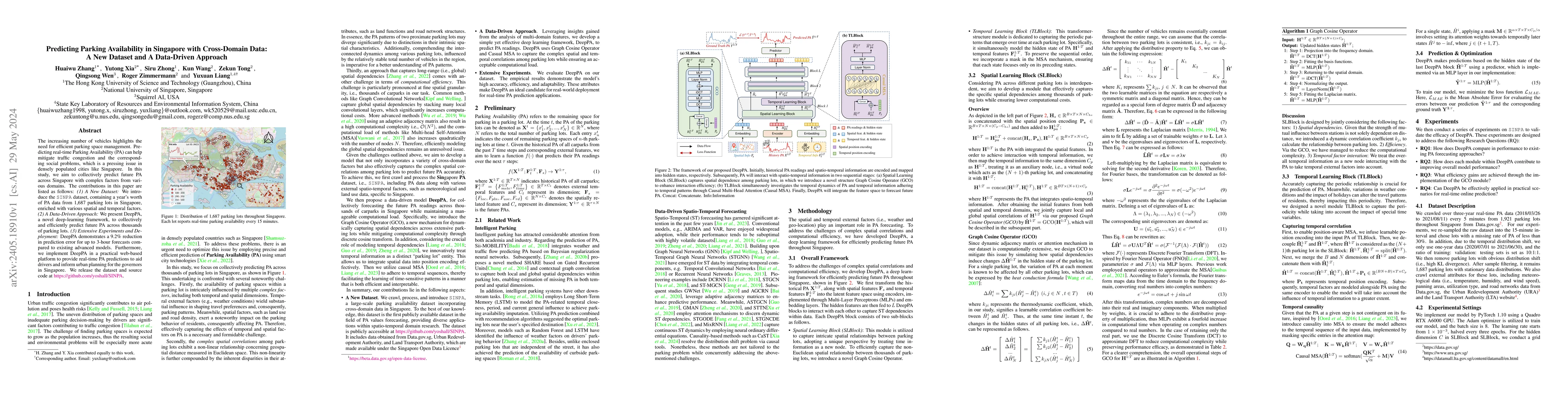 Thumbnail for Predicting Parking Availability in Singapore with Cross-Domain Data: A
  New Dataset and A Data-Driven Approach