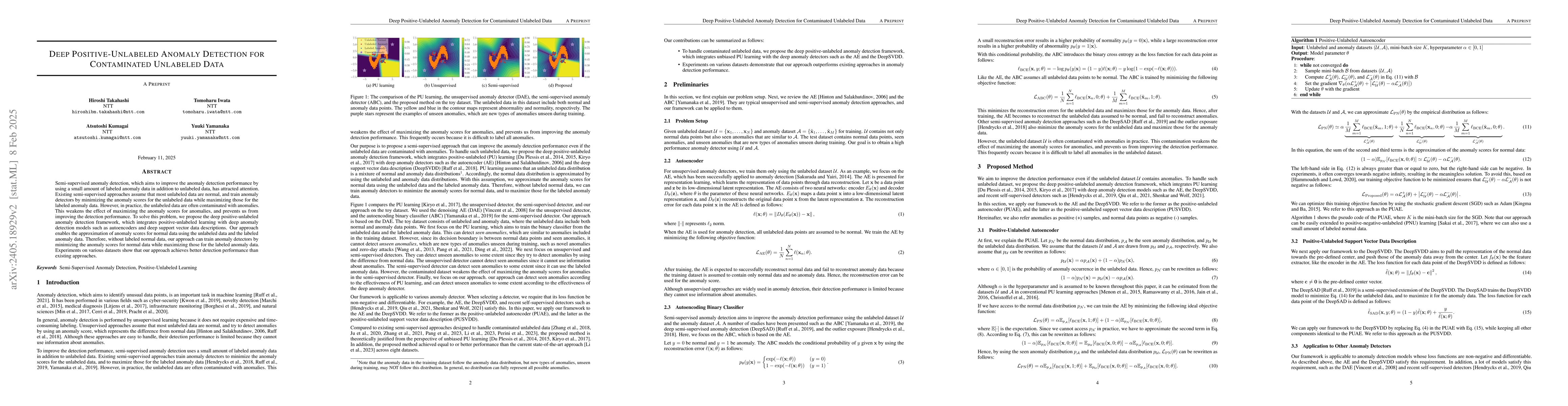 Thumbnail for Deep Positive-Unlabeled Anomaly Detection for Contaminated Unlabeled
  Data