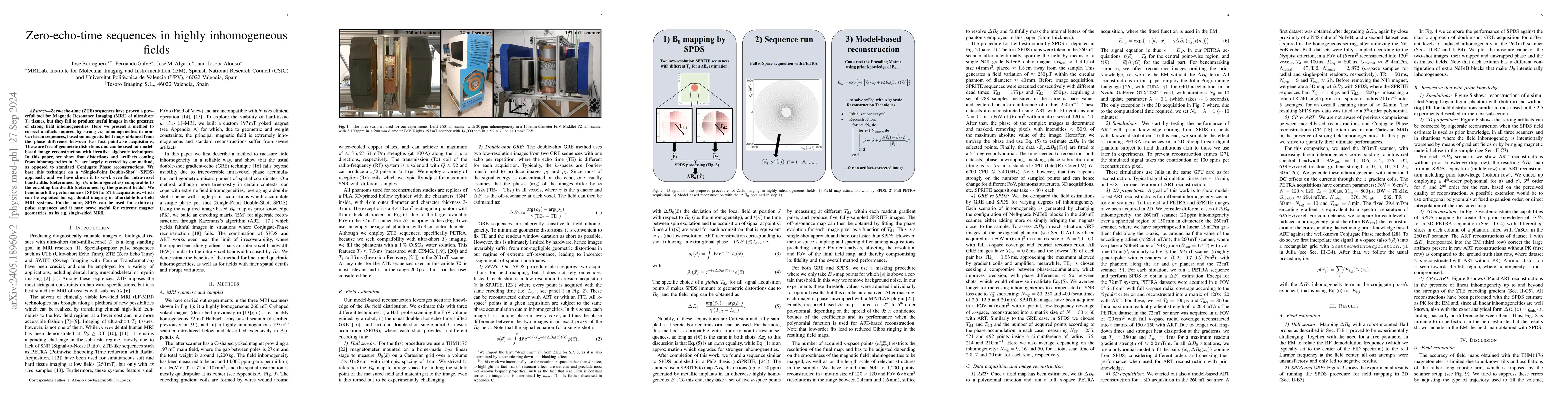 Thumbnail for Zero-echo-time sequences in highly inhomogeneous fields