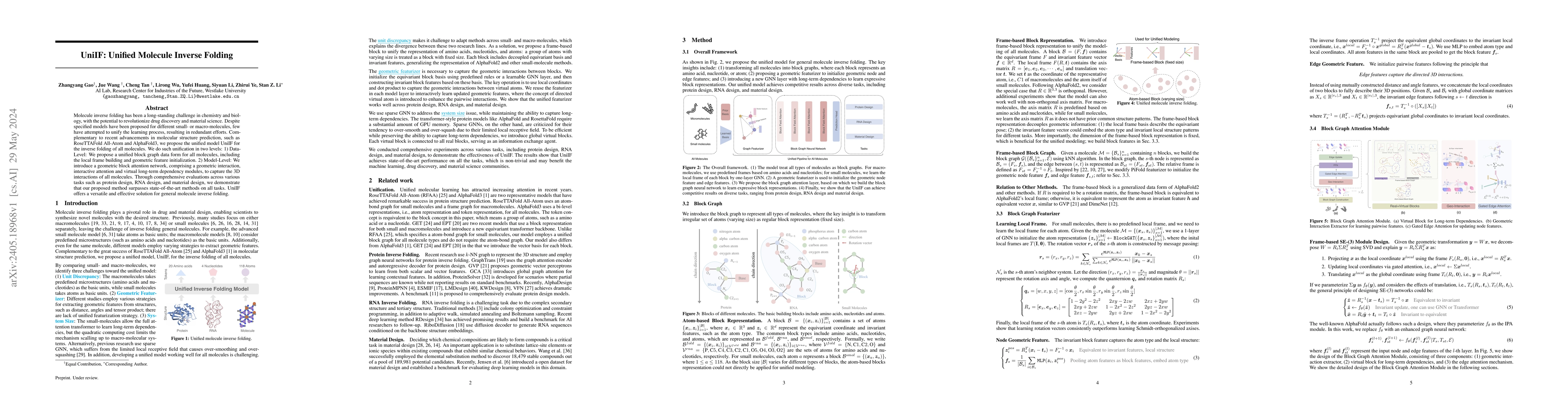 Thumbnail for UniIF: Unified Molecule Inverse Folding